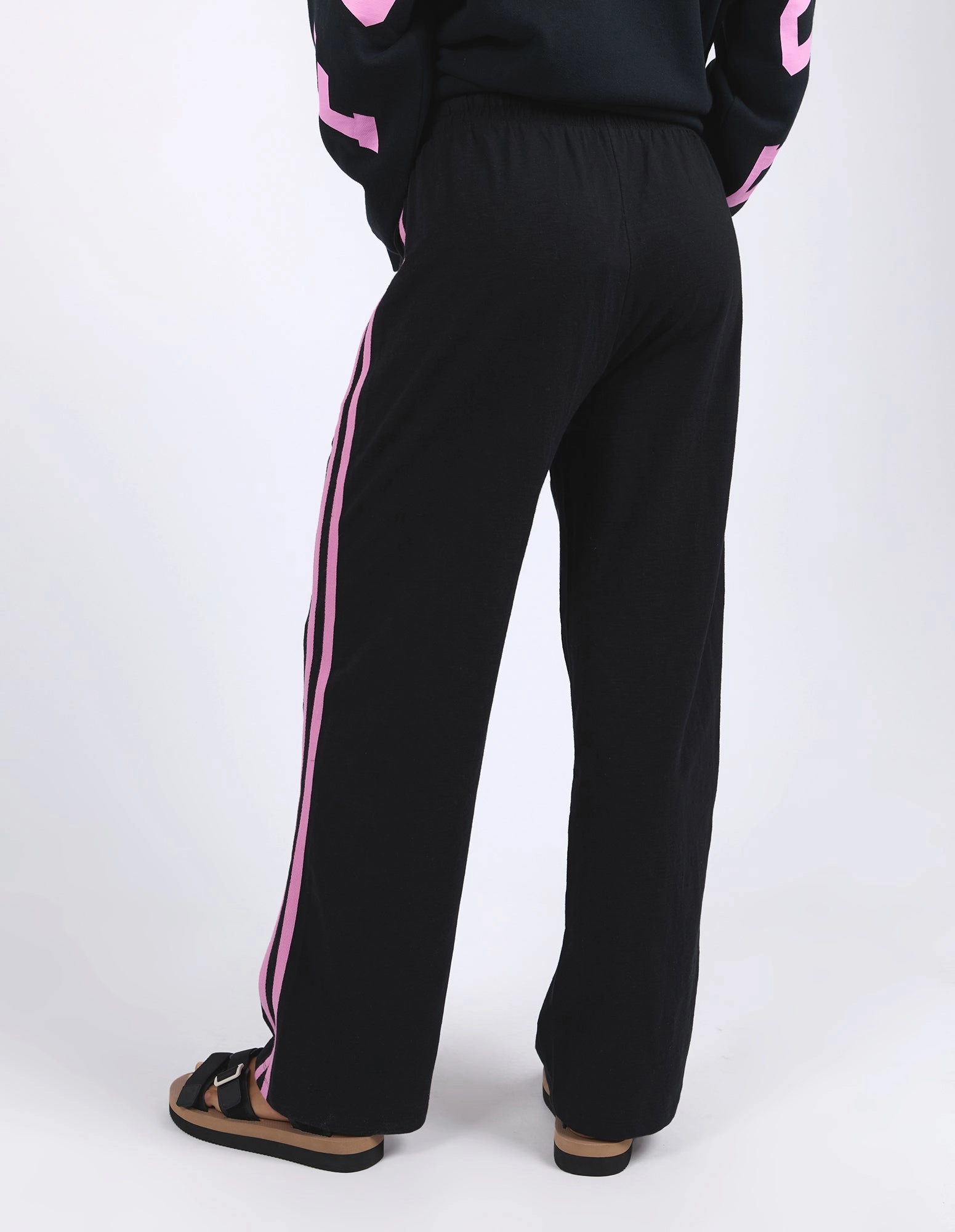 Foxwood Power Pant Black W/ Neon Pink