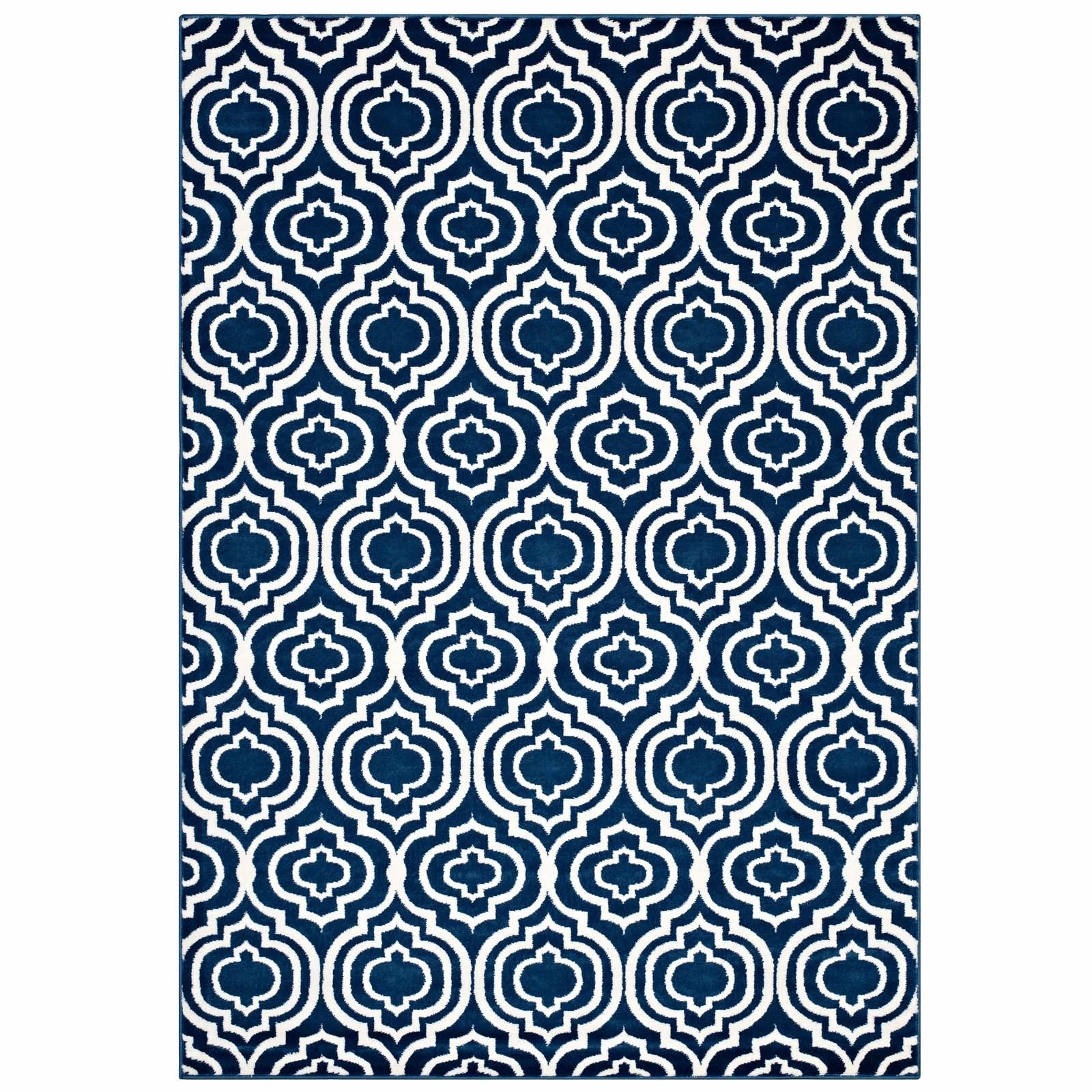 Frame Transitional Moroccan Trellis Area Rug by Modway