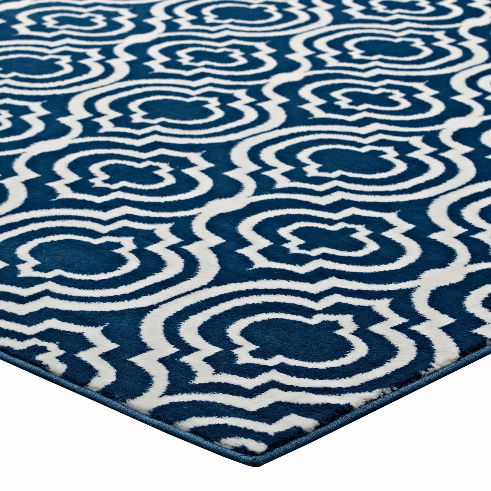 Frame Transitional Moroccan Trellis Area Rug by Modway