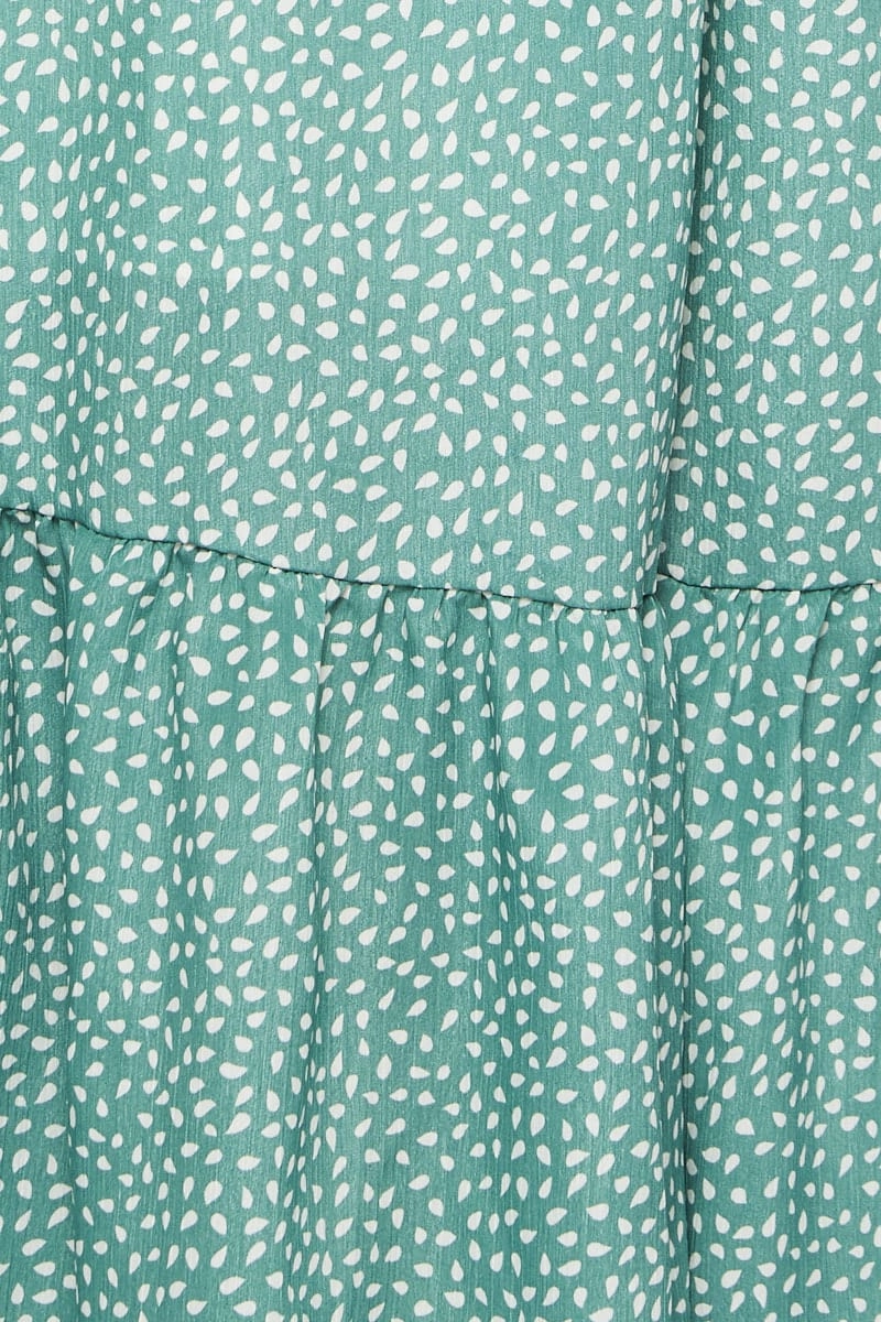 Geo Print Maxi Dress Halter Neck