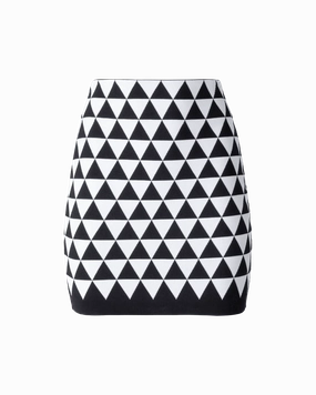Geometric Print Mini Skirt