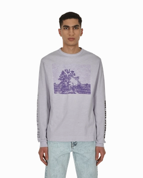 Graphic Longsleeve T-Shirt Purple