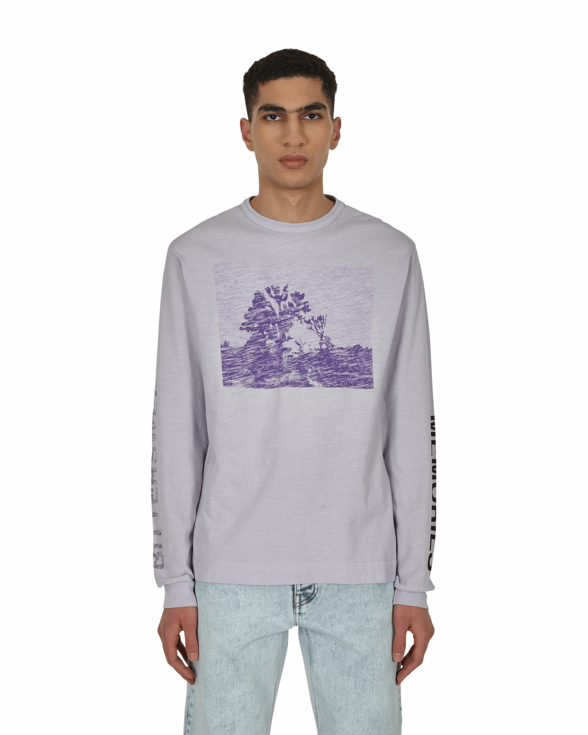 Graphic Longsleeve T-Shirt Purple