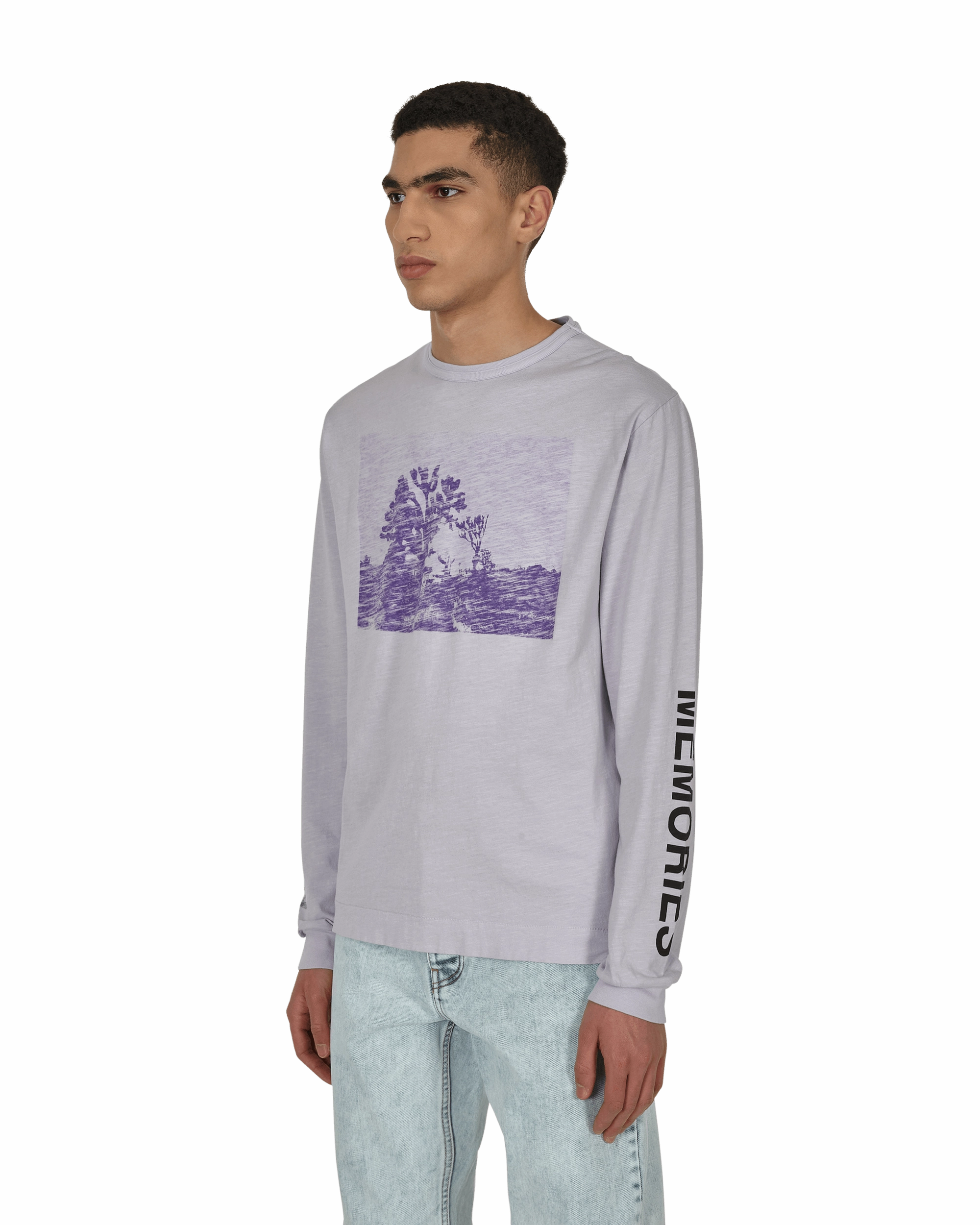 Graphic Longsleeve T-Shirt Purple