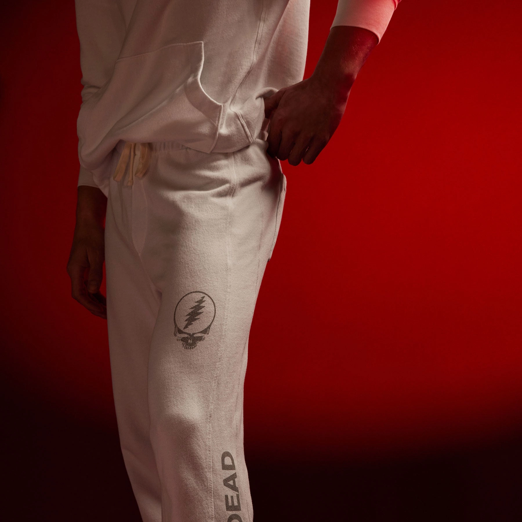 Grateful Dead Sweat Pant - White/Grey