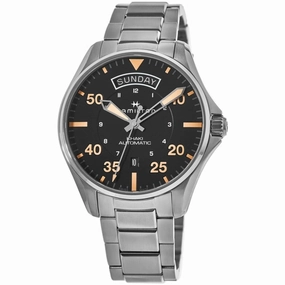Hamilton Men's Watch - Khaki Aviation Automatic Black Dial Bracelet | H64645131