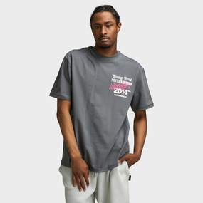 Hoodrich Stamp Tag Oversized Graphic T-Shirt Lava Smoke / White - Hot Pink