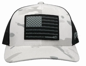 HOOey Liberty Roper Camo (White/Black) - Trucker Cap