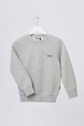 INSPORT KIDS ALASKA GREY MARLE CREW SWEATSHIRT