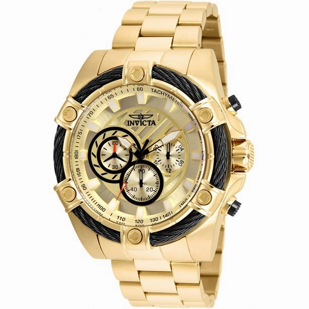 Invicta 25515 Men's Bolt Quartz Chronograph Gold-Plated Stainless Steel Watch