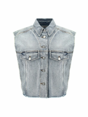 Isabel Marant Étoile Tyra Sleeveless Denim Jacket