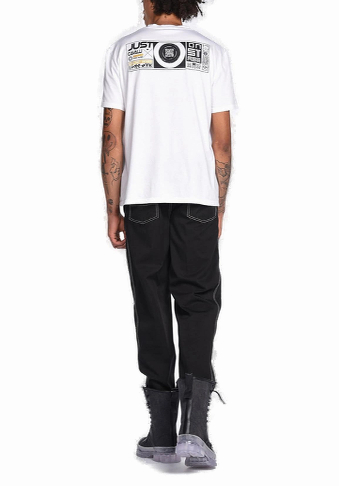 Just Cavalli Stitched Mid-Waisted Pants