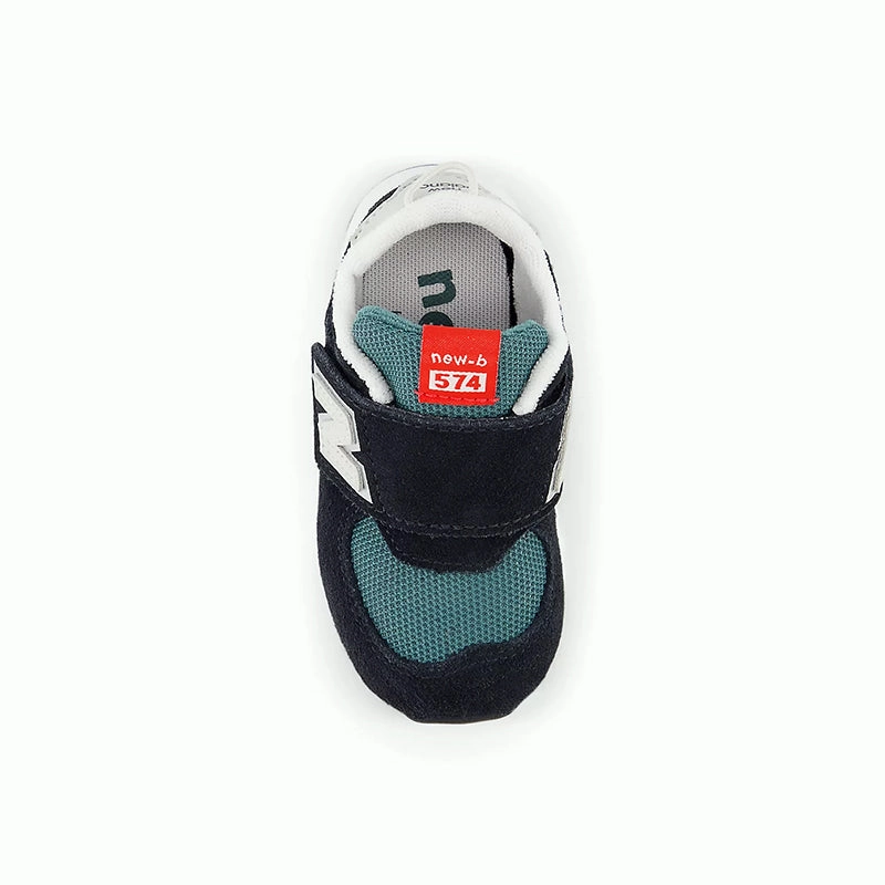 Kid's Toddler 574 Hook & Loop Black/Marsh Green