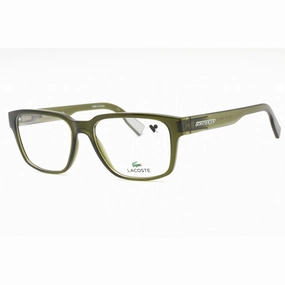 Lacoste Men's Eyeglasses - Khaki Plastic Rectangular Shape Full Rim Frame | L2927 275