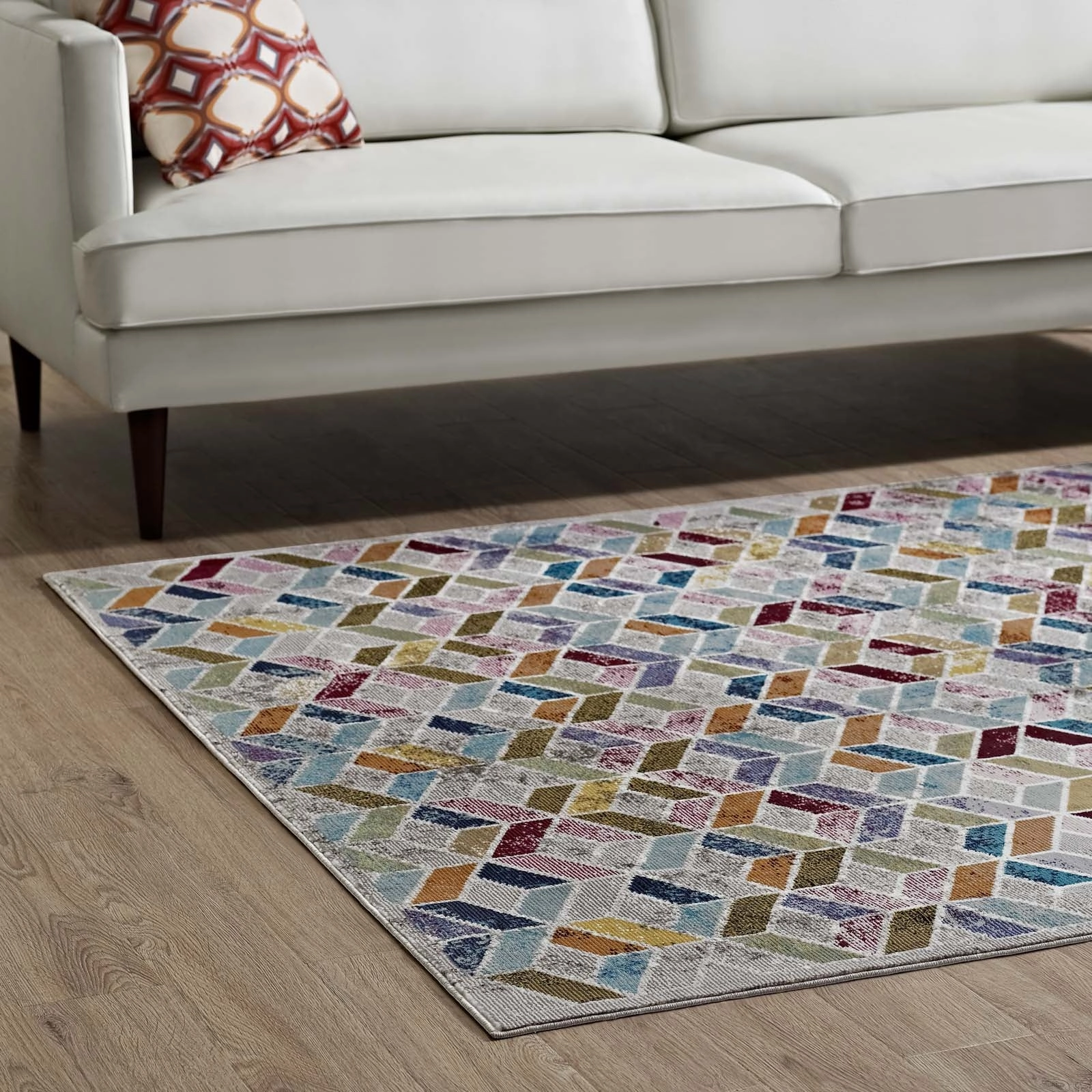 Laleh Geometric Mosaic Area Rug by Modway