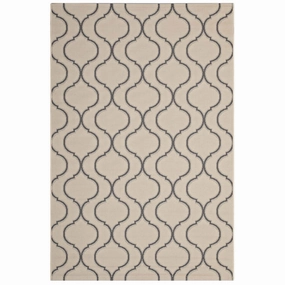 Linza Wave Abstract Trellis Indoor and Outdoor Area Rug by Modway