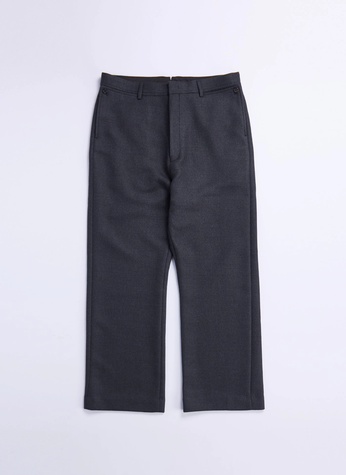 Marzotto Wool Straight Full Length Officer Pants