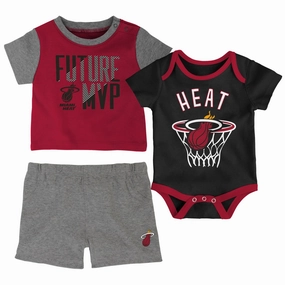 Miami HEAT 3 Piece Putting Up Numbers Infant Set