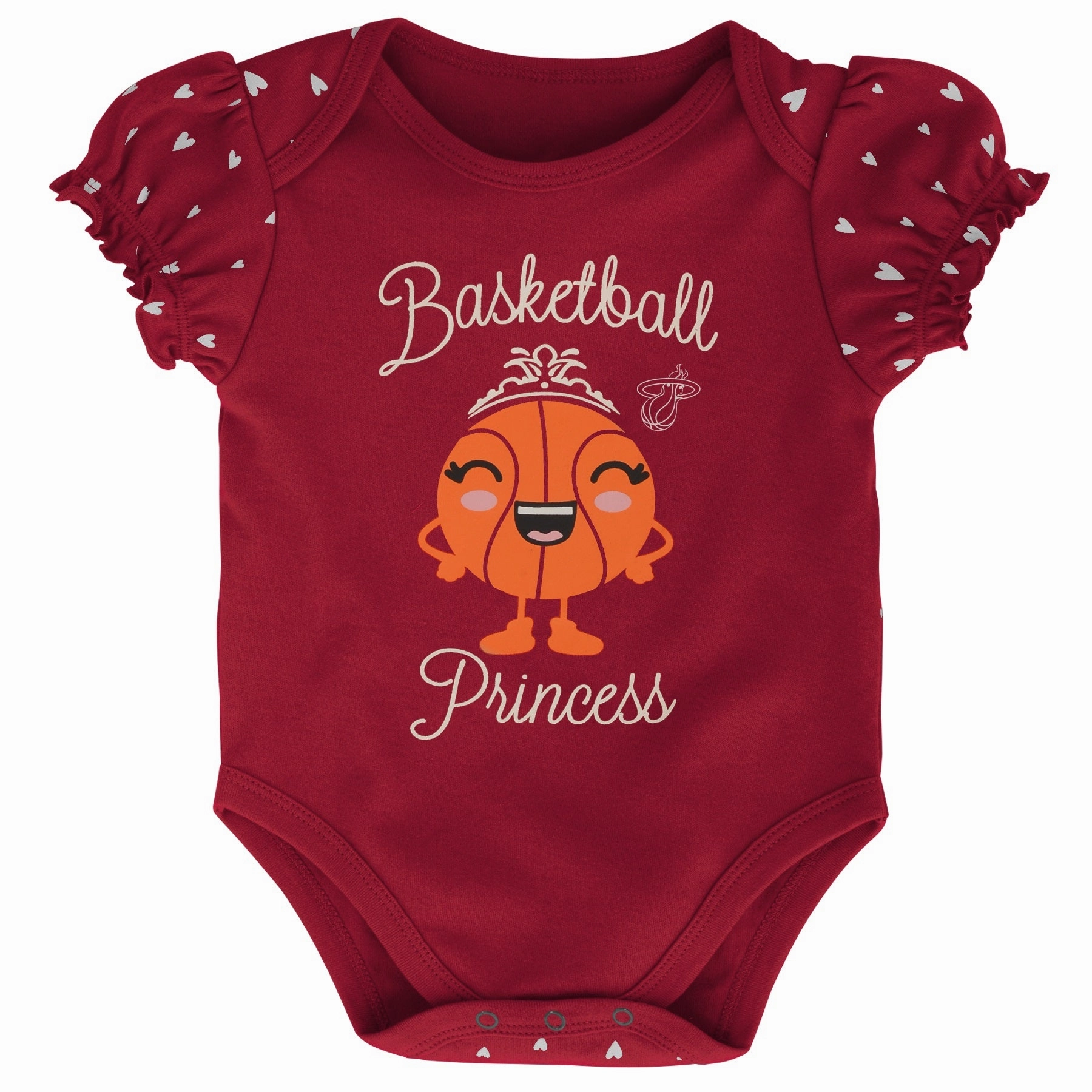 Miami HEAT Newborn Girl 2 Piece Creeper Set