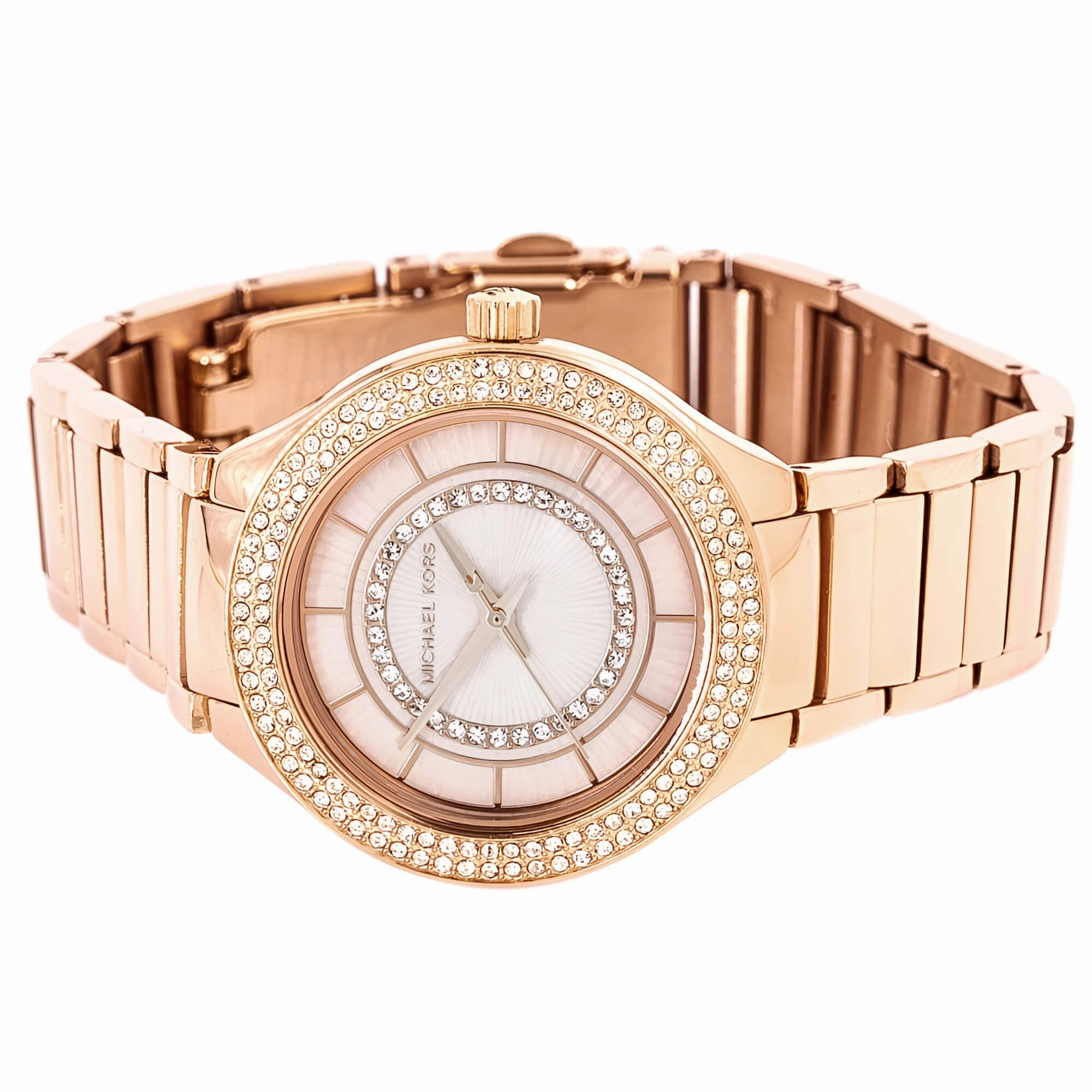 Michael Kors MK3802 Mini Kerry Womens Crystal MOP Dial Watch