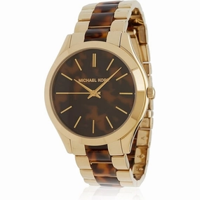Michael Kors Slim Runway Faux Tortoise-shell Dial Women's Watch MK4284
