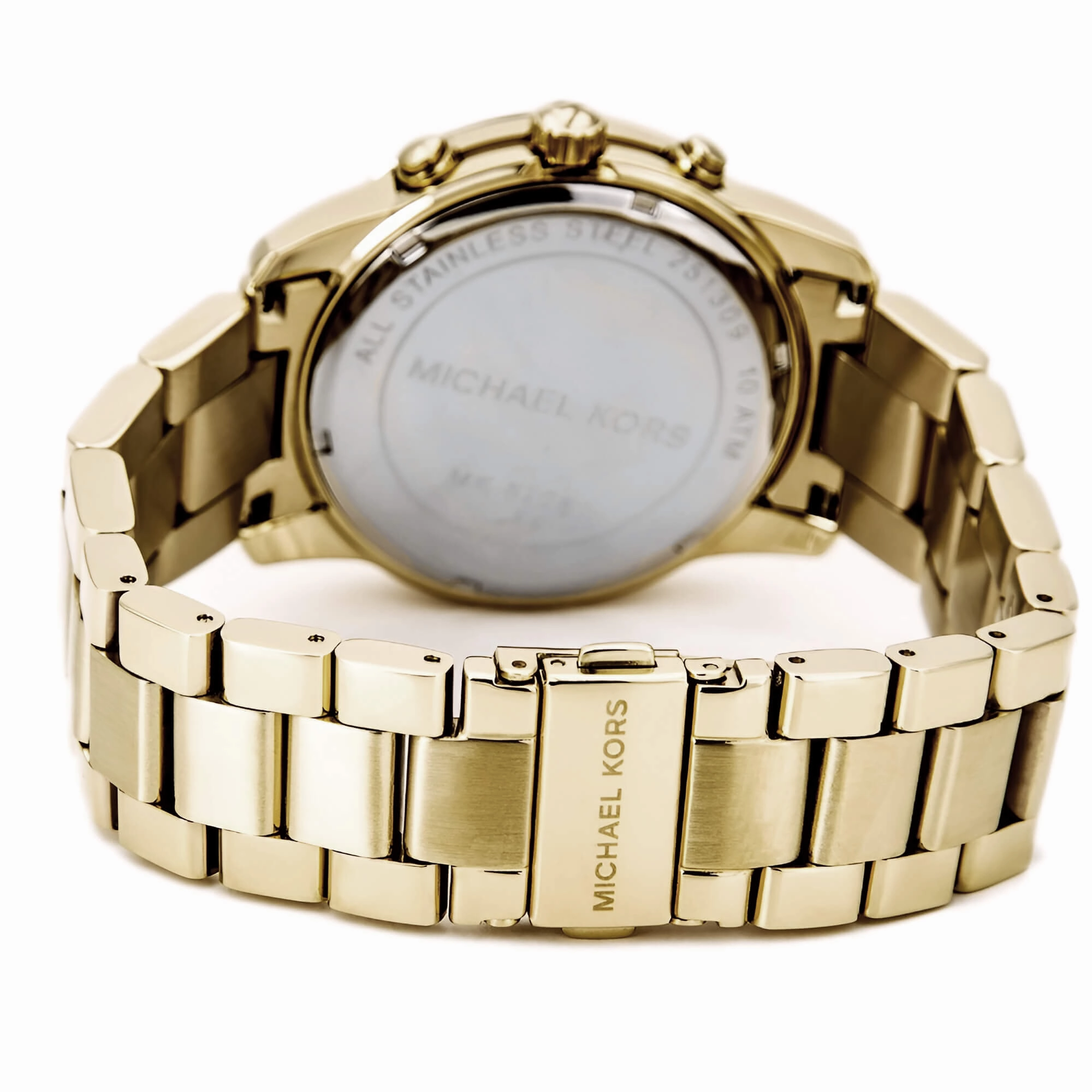 Michael Kors Women's Chronograph Watch - Mercer Yellow Gold Steel Bracelet | MK5726