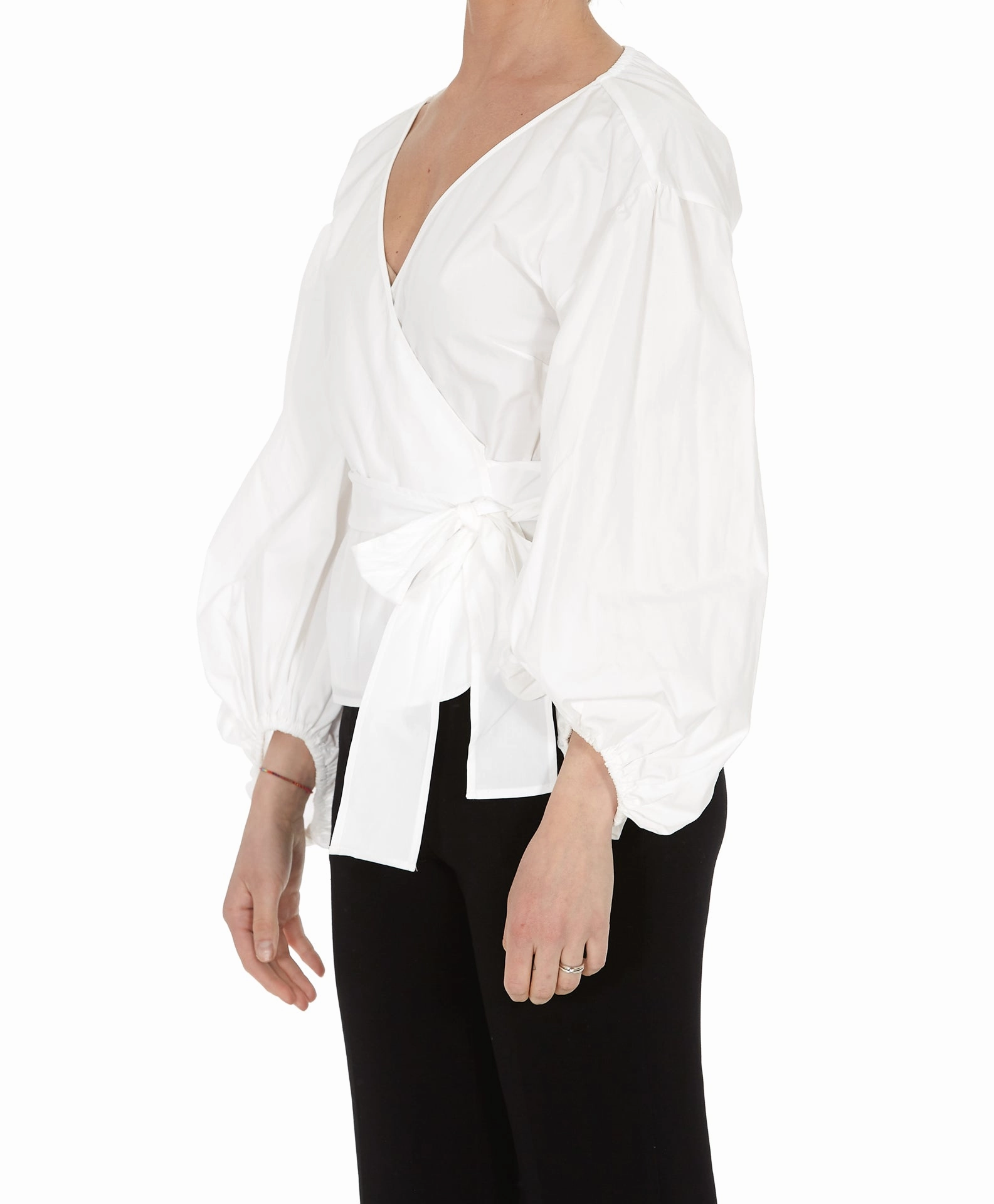 Michael Michael Kors Poplin Wrap Blouse