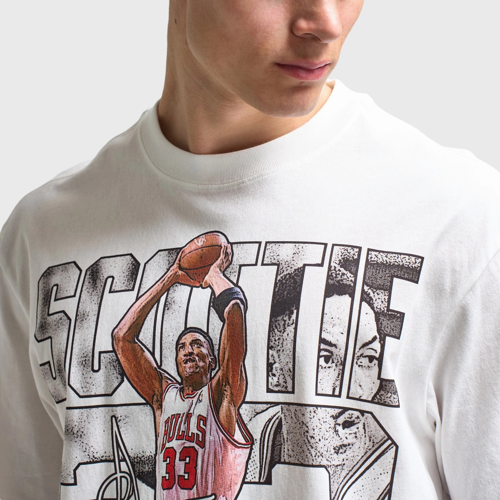Mitchell & Ness Pippen Mono Dunk T-Shirt / White