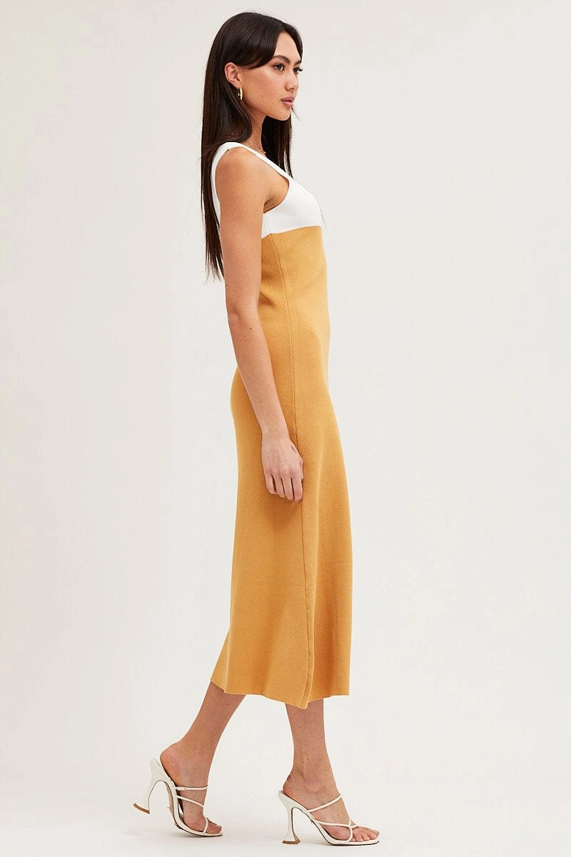 Multi Colorblock Knit Dress