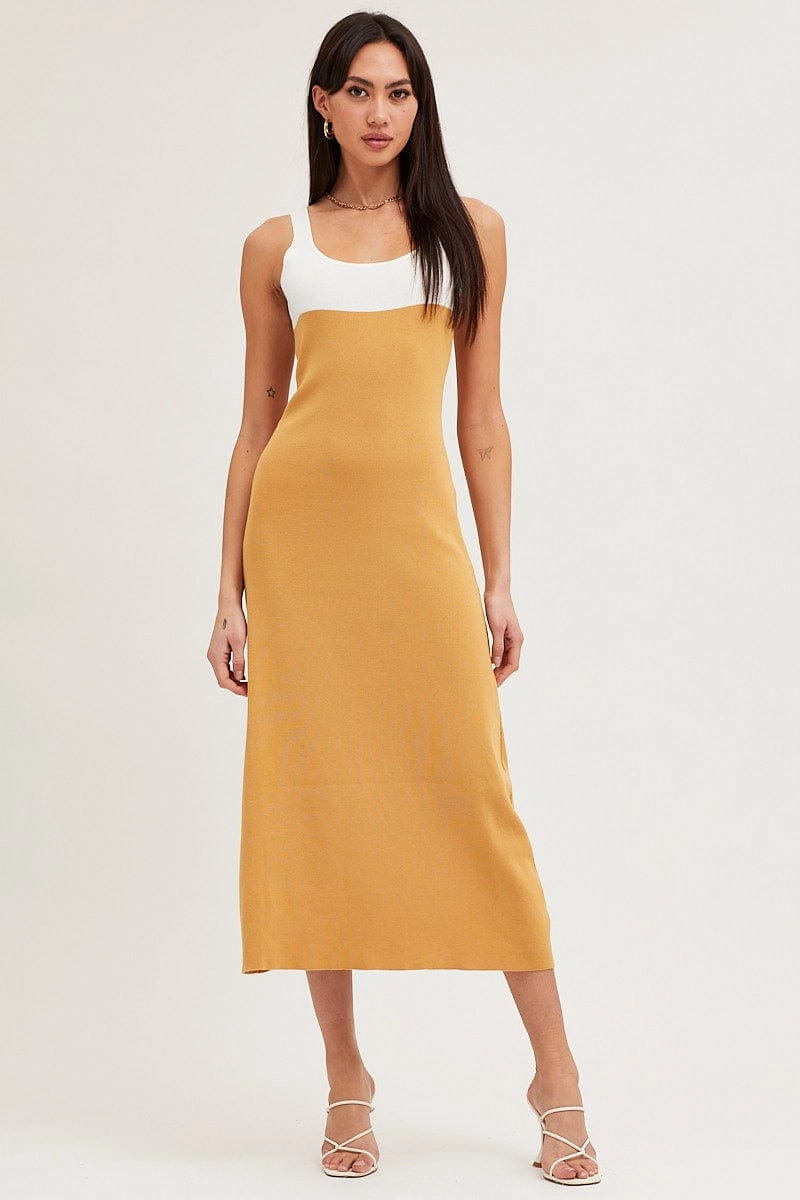 Multi Colorblock Knit Dress
