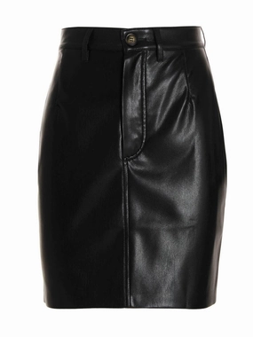 Nanushka Faux Leather High Waist Mini Skirt