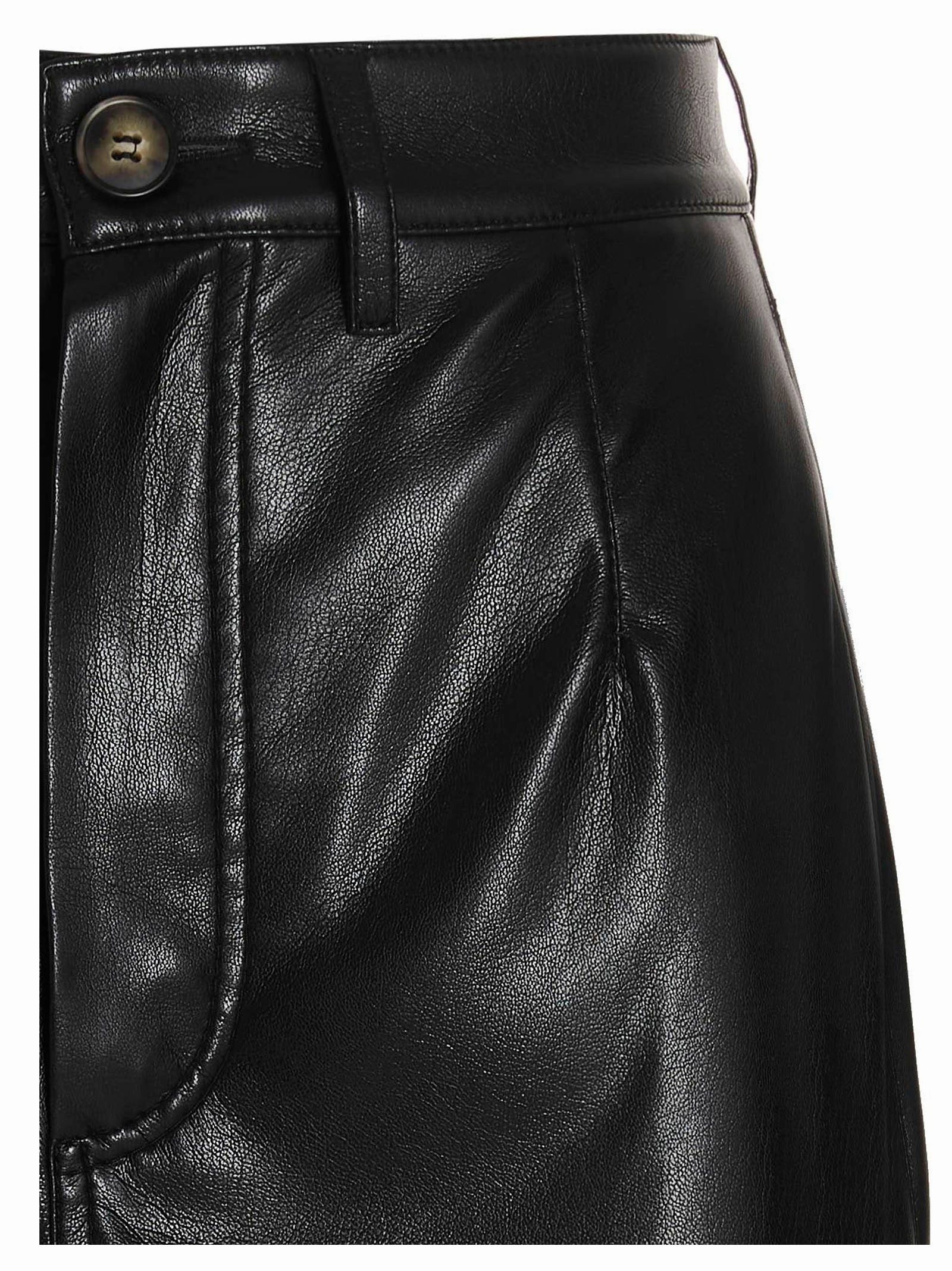 Nanushka Faux Leather High Waist Mini Skirt