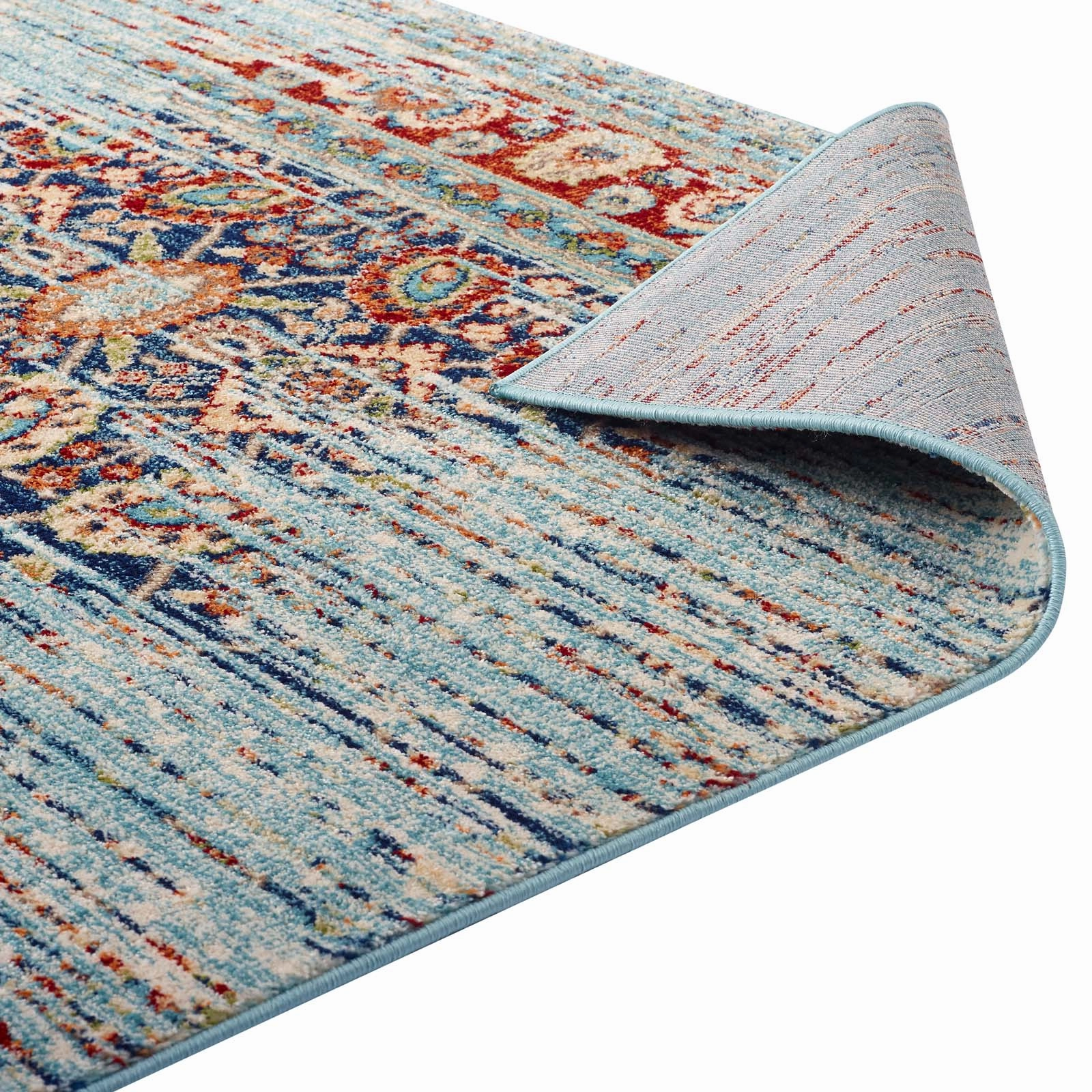Naria Distressed Vintage Medallion Area Rug by Modway