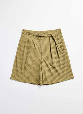 Nylon Spandex Jacquard Gurkha Shorts