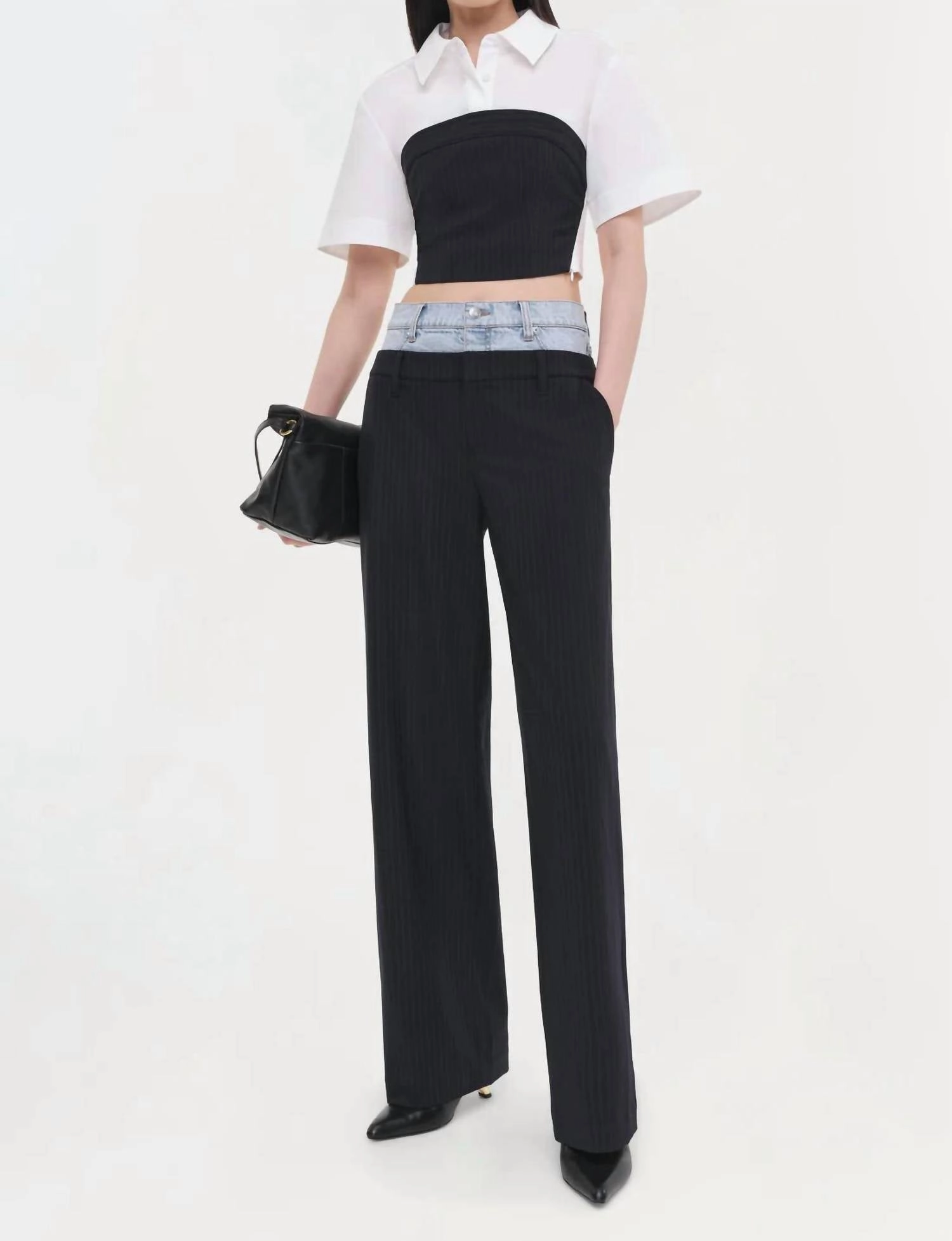 Ophelia Pant In Midnight Pinstripe Multi