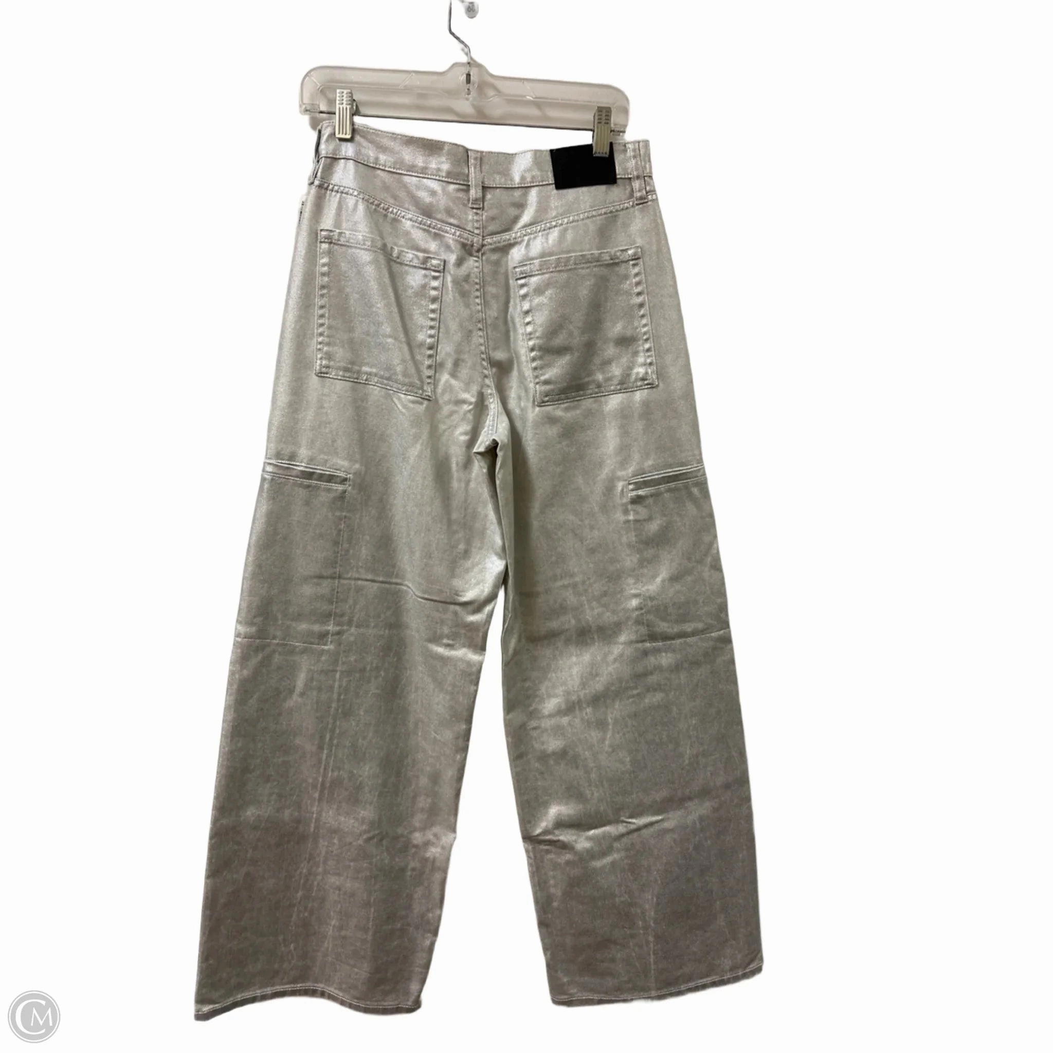 Pants Wide Leg By Dkny City In Silver, Size: 4