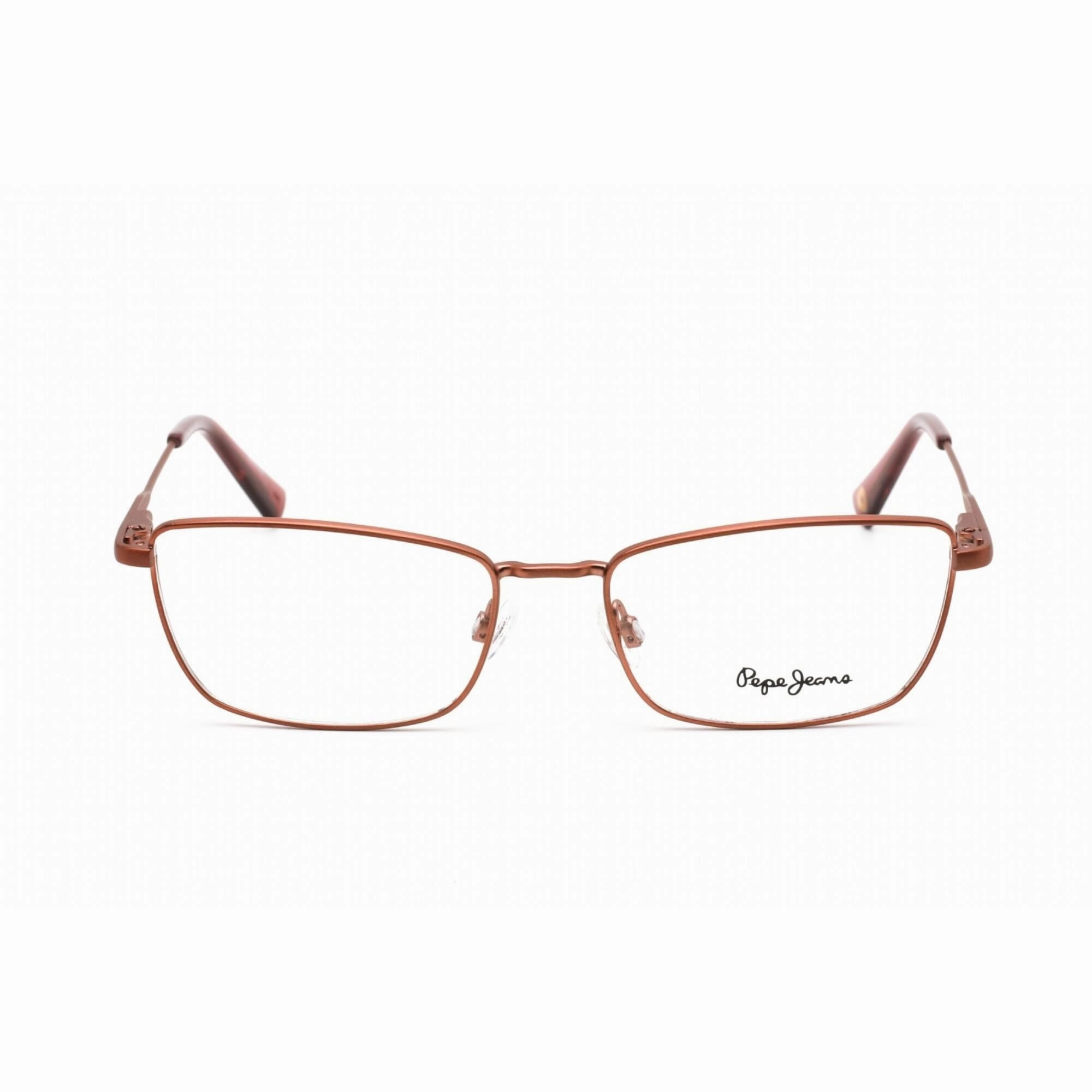 Pepe Jeans Men's Eyeglasses - Clear Lens Copper Metal Rectangular Frame | PJ1353 C4