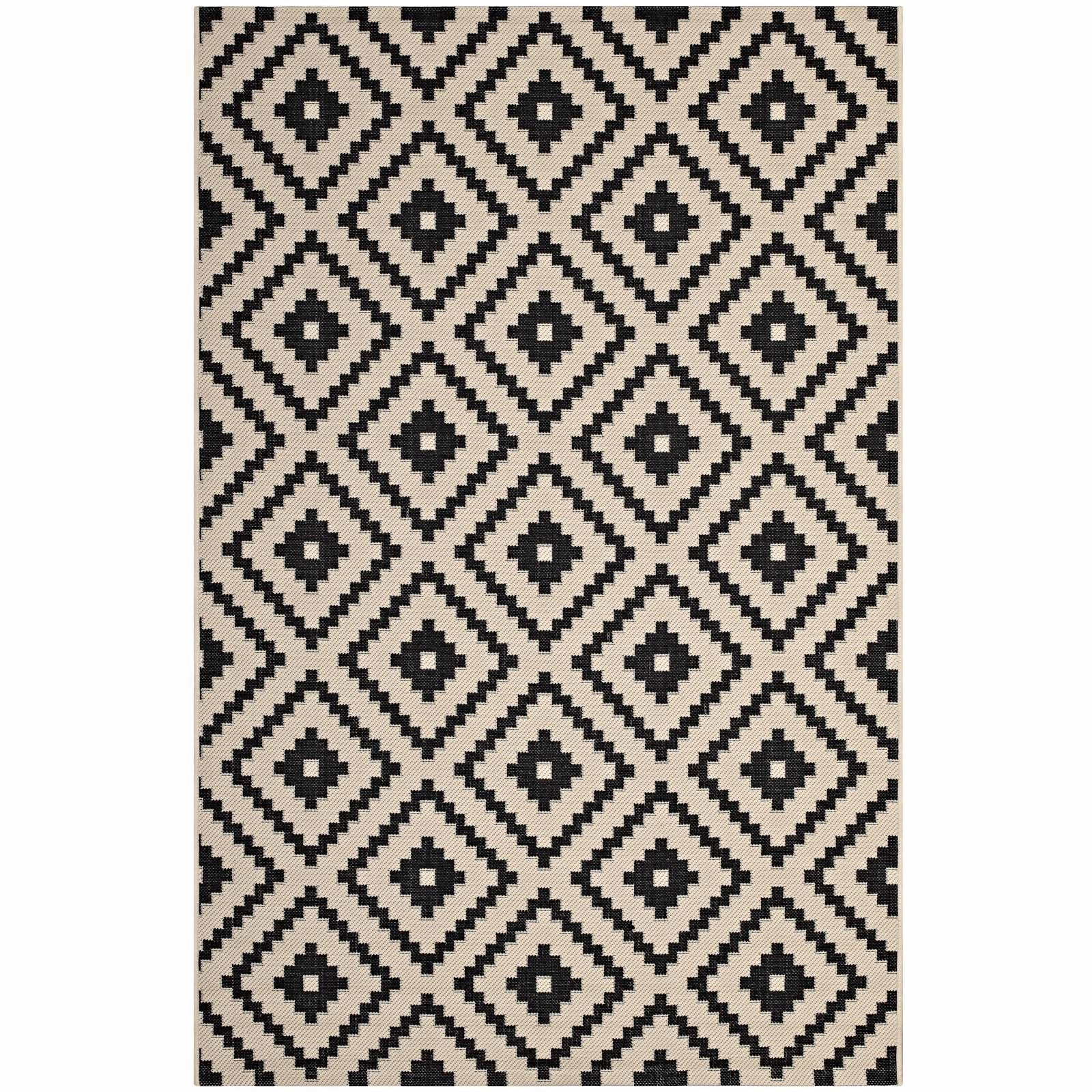 Perplex Geometric Diamond Trellis Indoor and Outdoor Area Rug by Modway