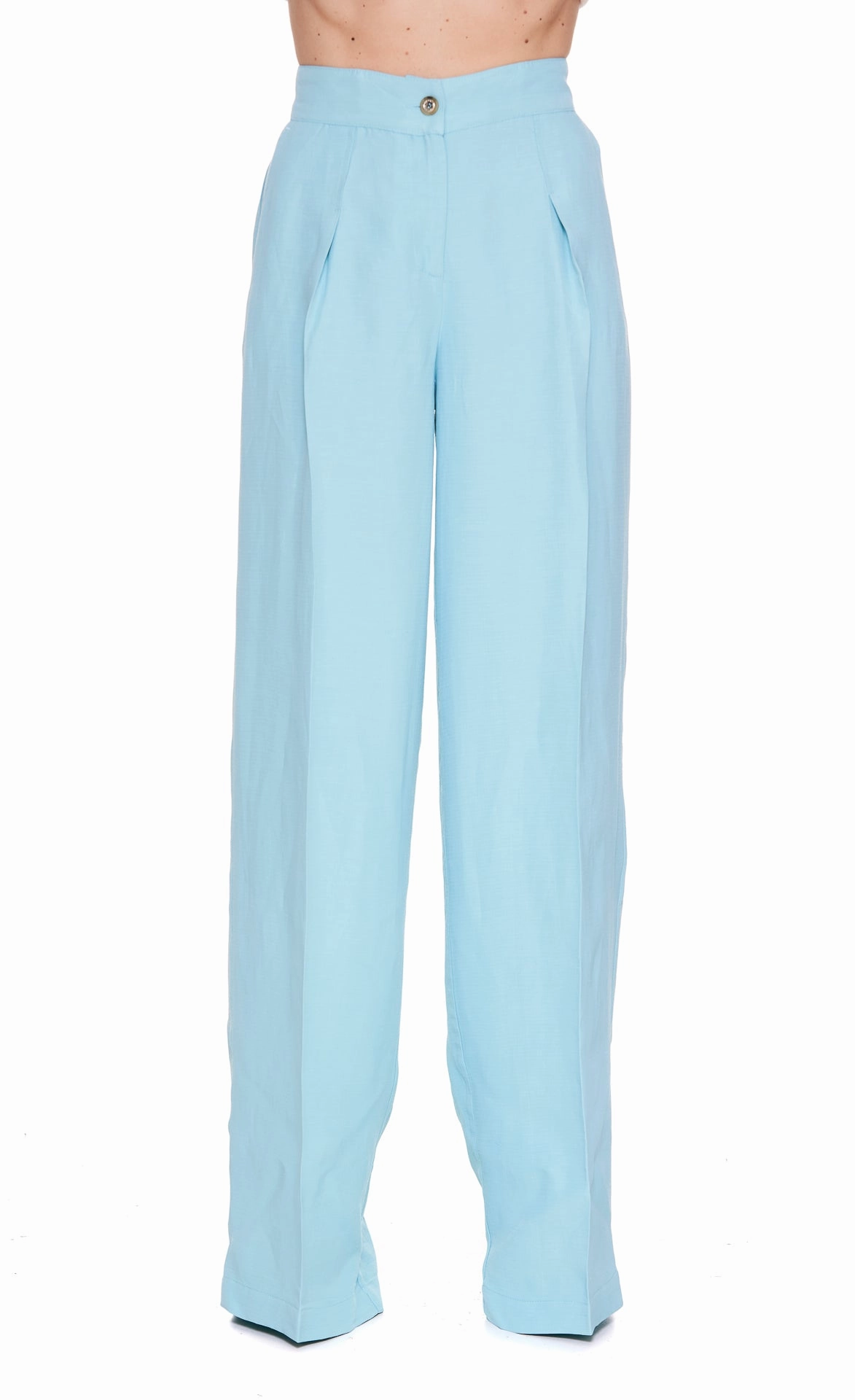 Pinko Wide Leg Pleated Trousers
