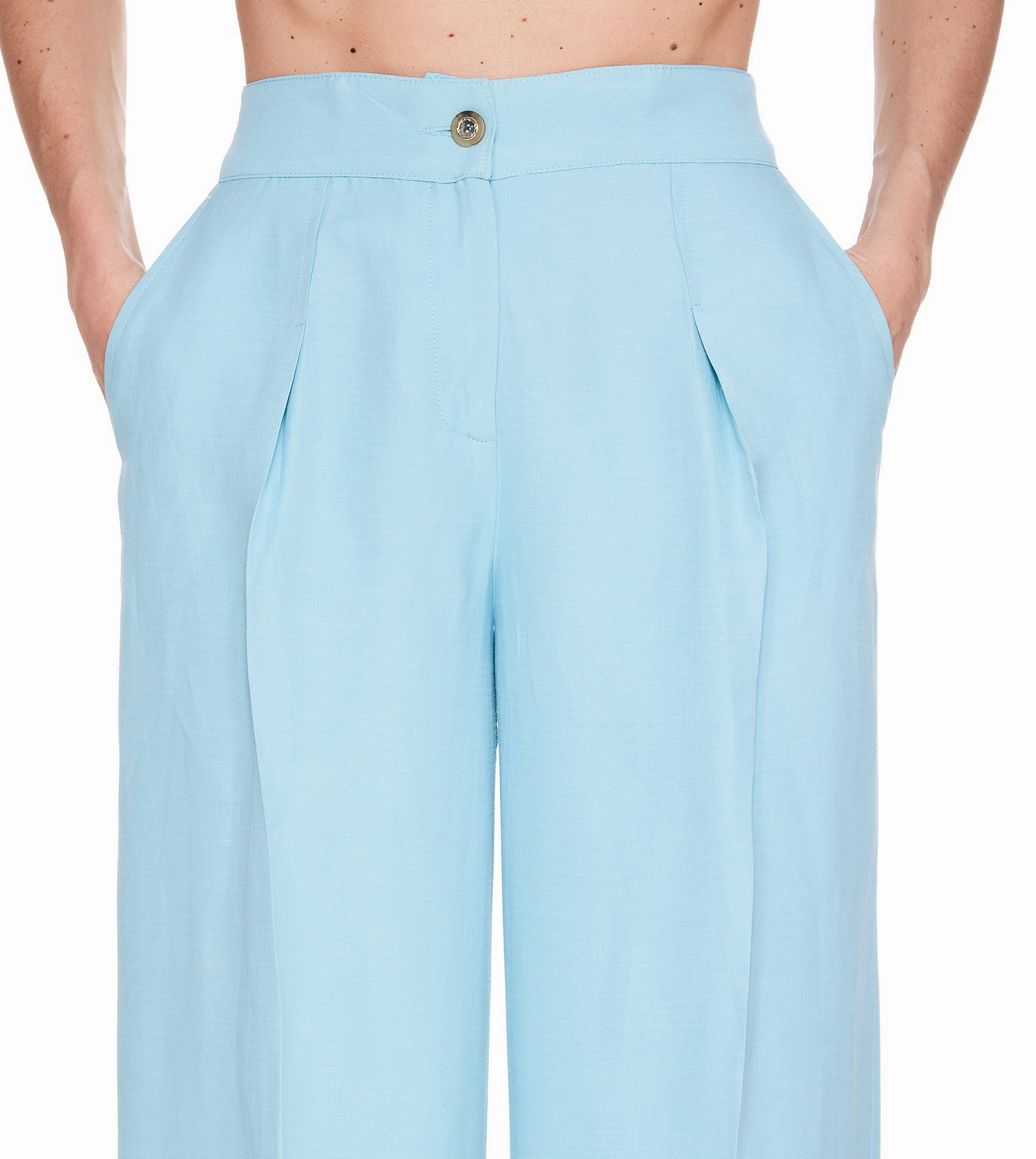 Pinko Wide Leg Pleated Trousers