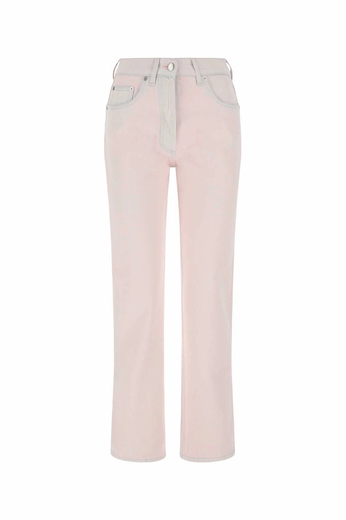Prada Logo Plaque Stonewashed Jeans