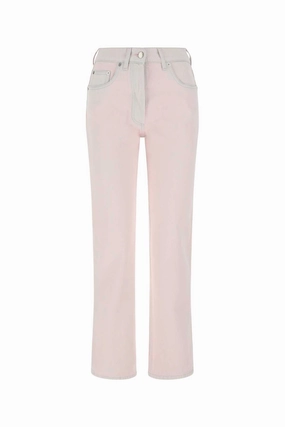 Prada Logo Plaque Stonewashed Jeans