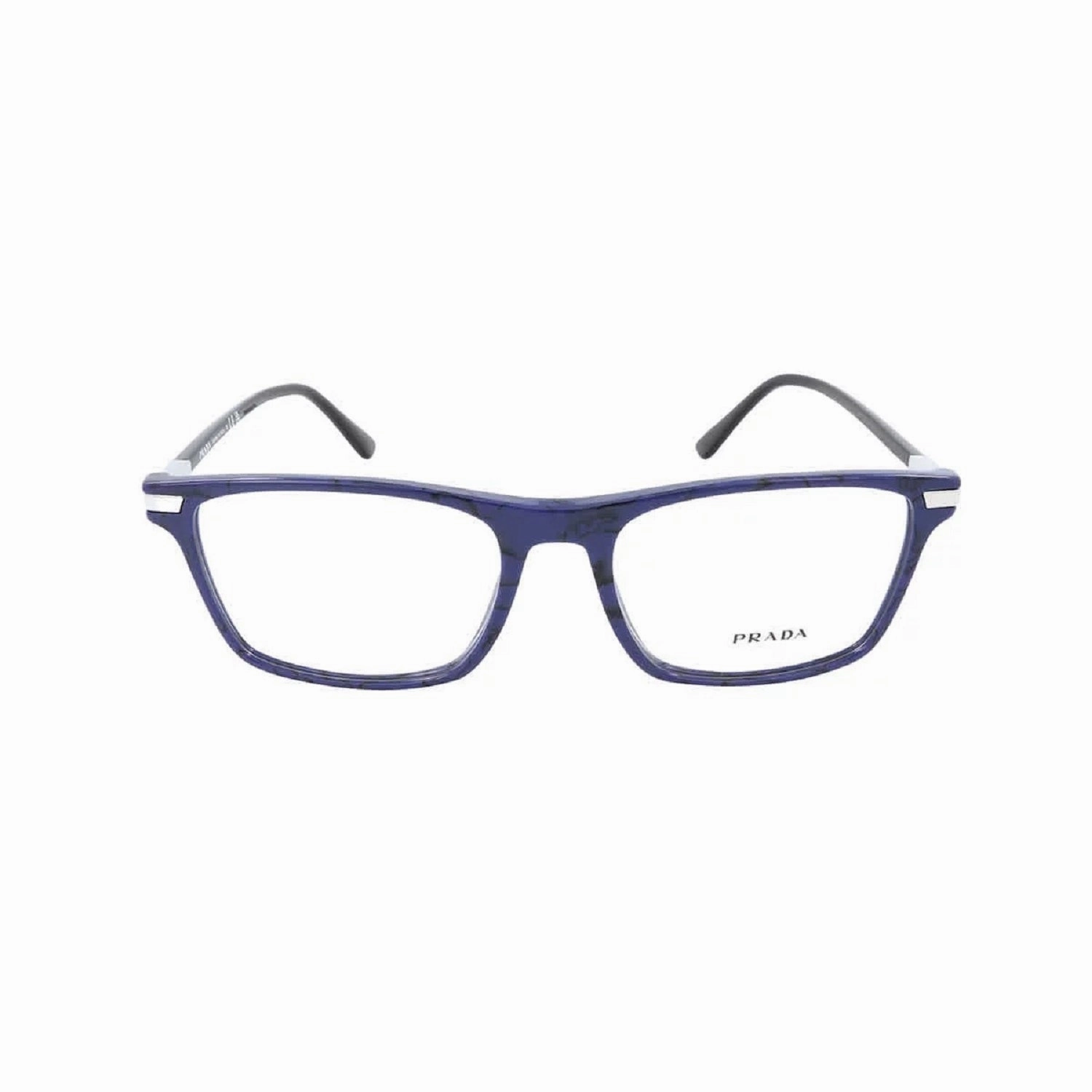 Prada PR 01WV 18D1O1 56 Demo Rectangular Men's Eyeglasses - BALTIC MARBLE