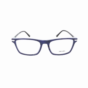 Prada PR 01WV 18D1O1 56 Demo Rectangular Men's Eyeglasses - BALTIC MARBLE