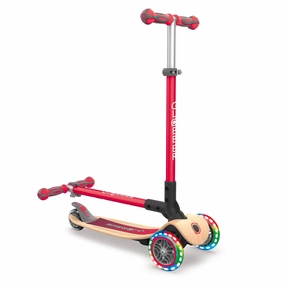 PRIMO Foldable Wood Scooter Light 3 Wheel VARIOUS COLOURS