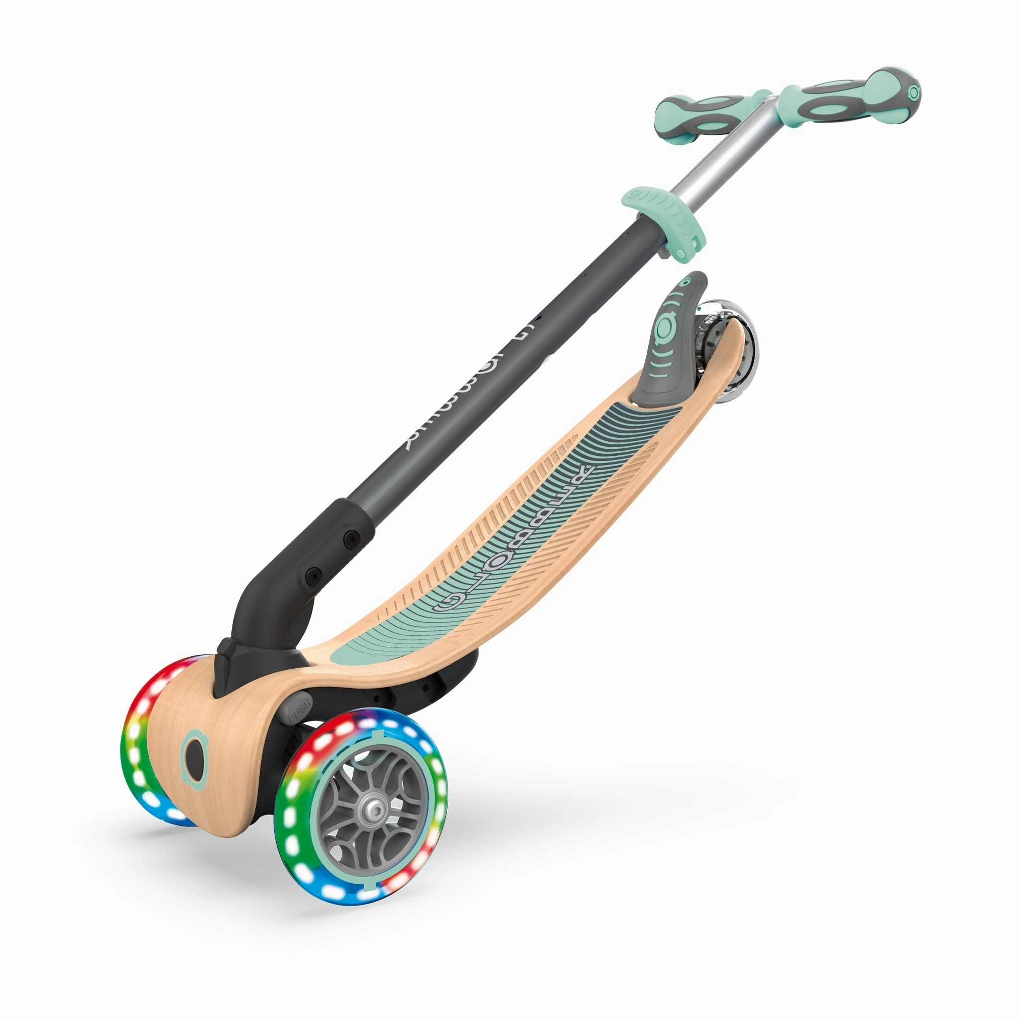 PRIMO Foldable Wood Scooter Light 3 Wheel VARIOUS COLOURS