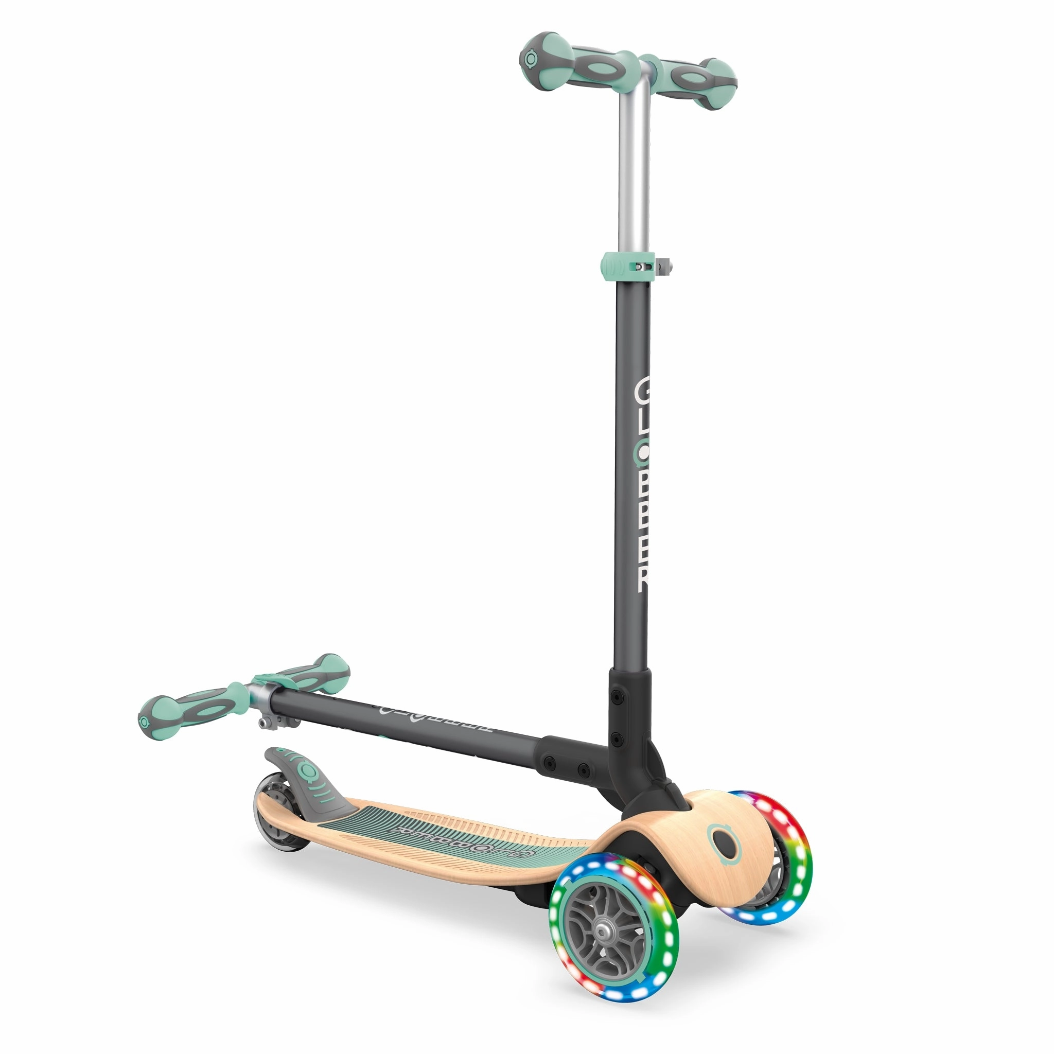PRIMO Foldable Wood Scooter Light 3 Wheel VARIOUS COLOURS