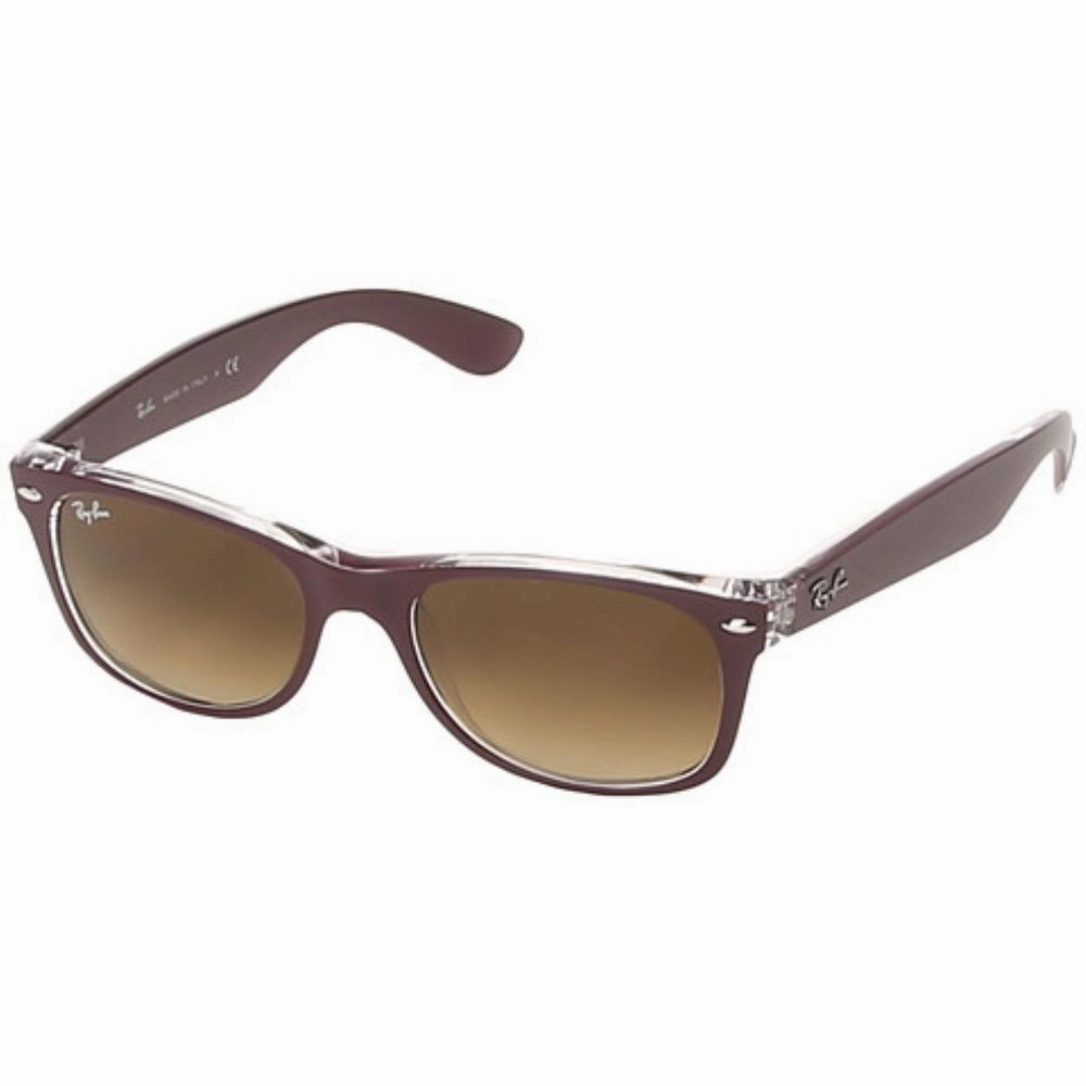 Ray-Ban 0RB2132 Men's Square Sunglasses Brown Gradient