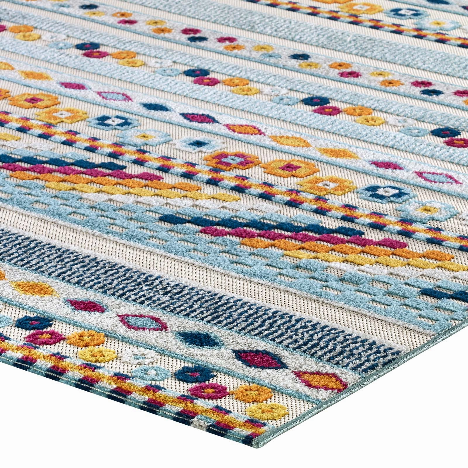 Reflect Cadhla Vintage Abstract Geometric Lattice Indoor and Outdoor Area Rug by Modway