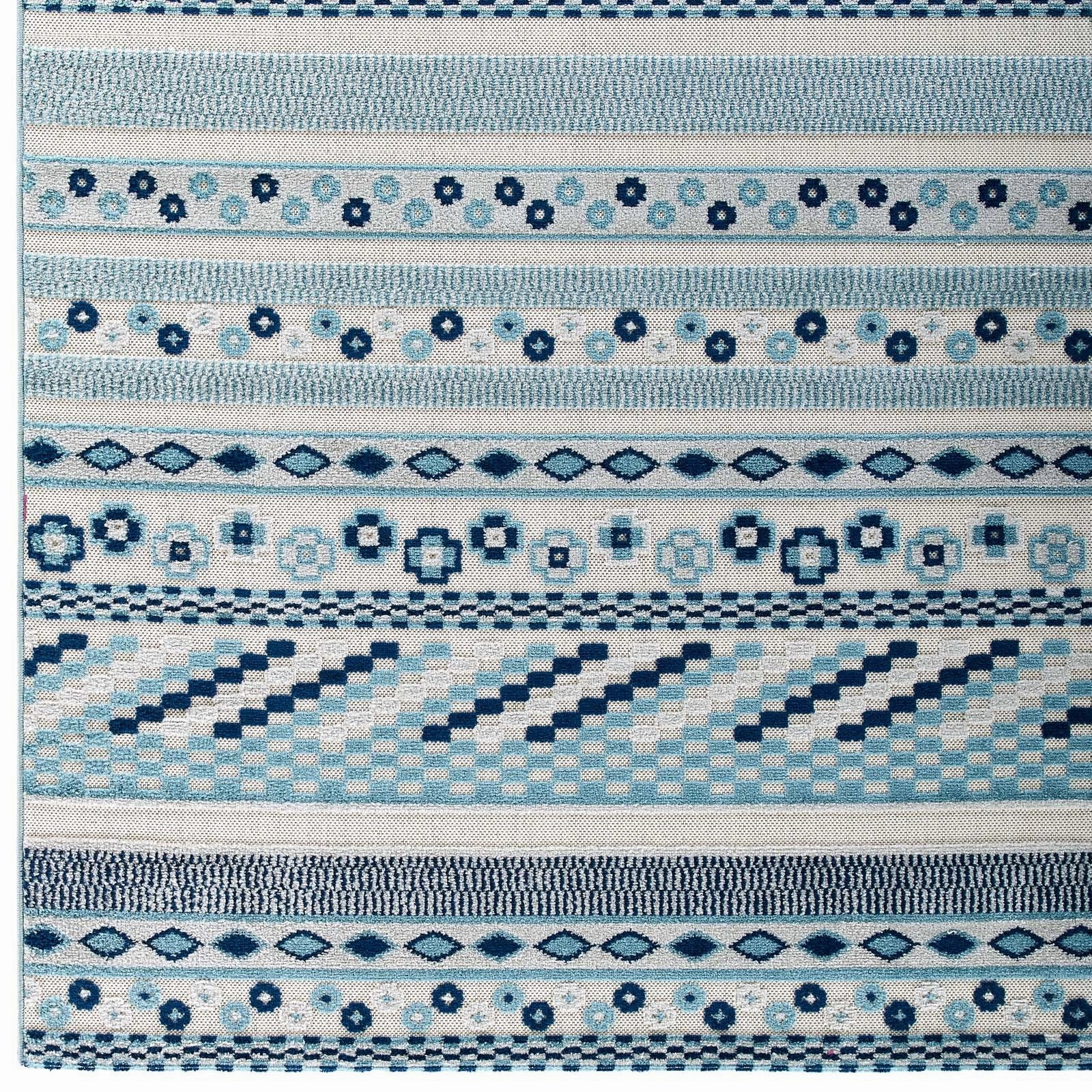 Reflect Cadhla Vintage Abstract Geometric Lattice Indoor and Outdoor Area Rug by Modway